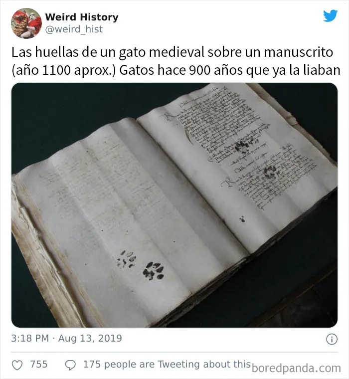 La cuenta de ‘Weird History’ comparte cosas interesantes, divertidas y extrañas que han ocurrido en la Historia