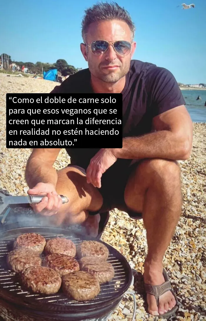 Yo como carne, pero este humor antivegetariano me parece vergonzoso