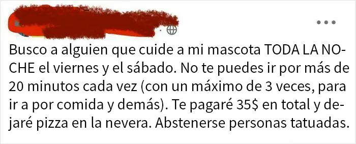 Mal pagado y sin tatuajes