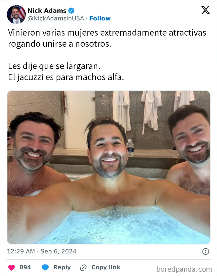 Es cierto, yo lo vi, yo era el jacuzzi