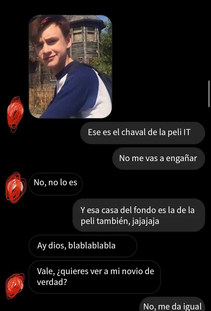 Mi ex presumiendo de su nuevo novio y saca una foto de google