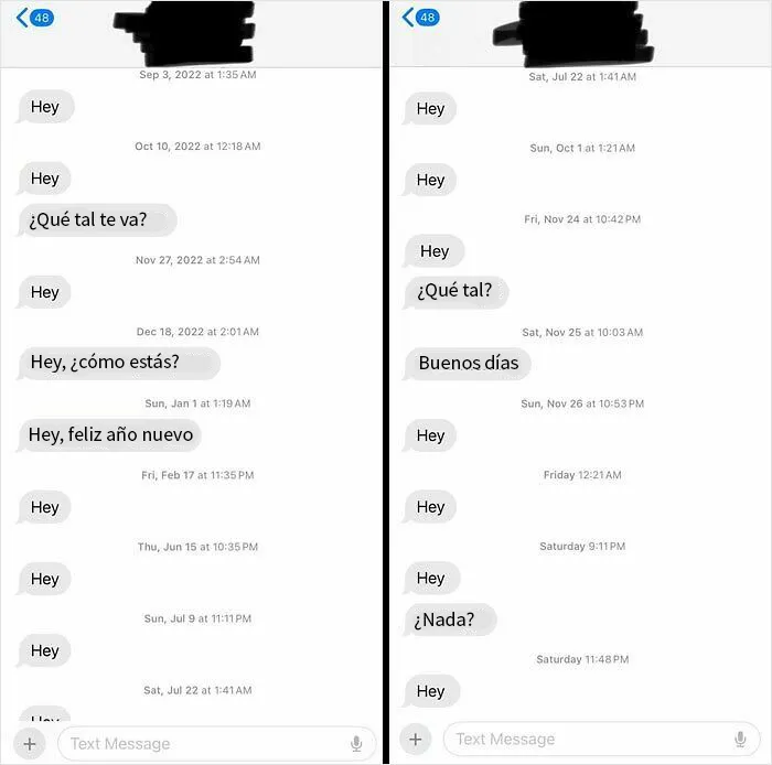 Mi ex, que rompió conmigo hace 6 años, sigue escribiéndome aunque no le responda