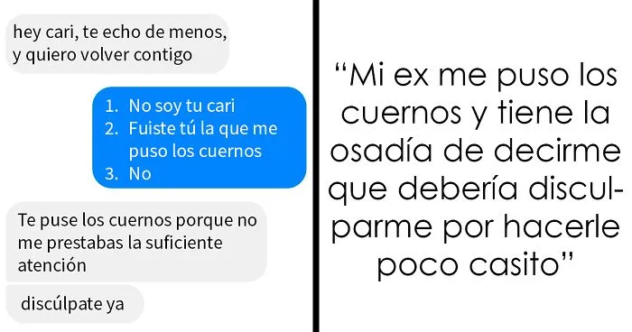 15 Mensajes salvajes y horribles de exparejas que la gente tuvo que soportar