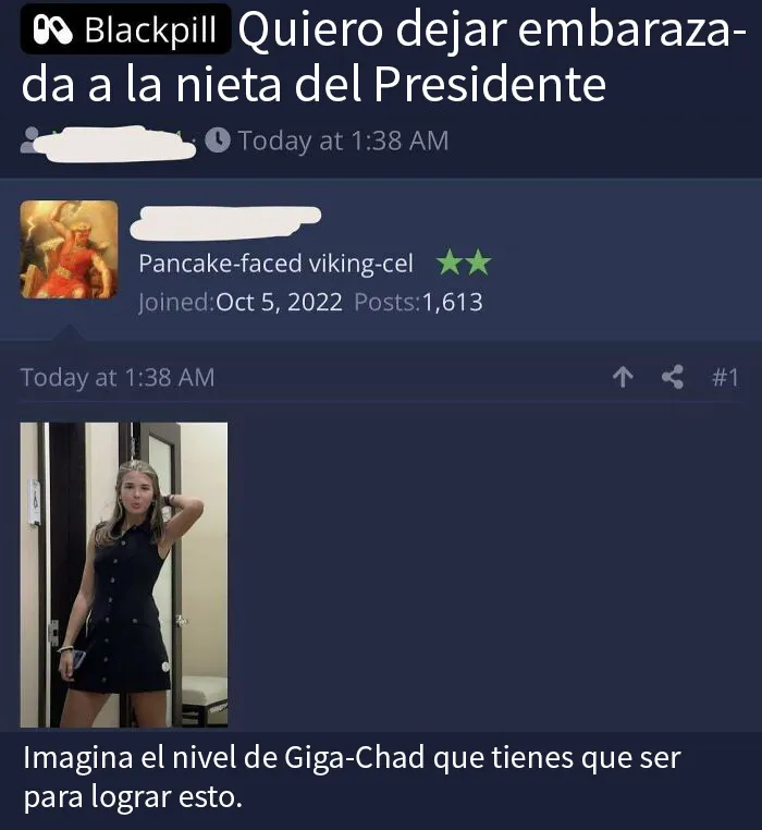 Vaya forma de hablar de una menor de edad