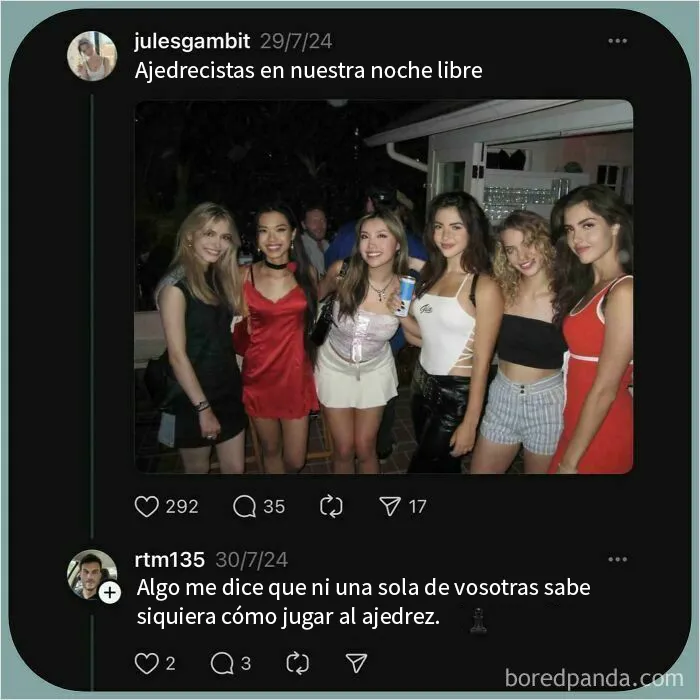 No reconoce a unas ajedrecistas famosas