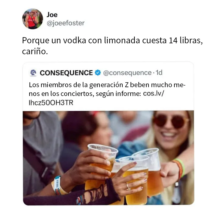 Están fumando porros, es más barato