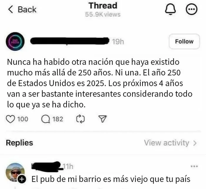 Ningún país dura mucho más de 250 años