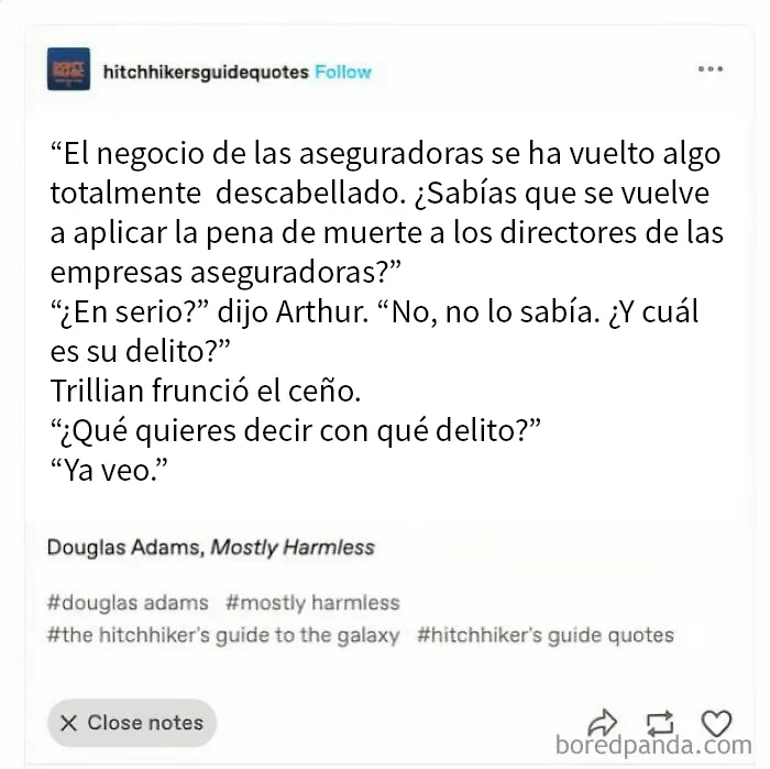 El autoestopista galáctico sabía lo que se venía