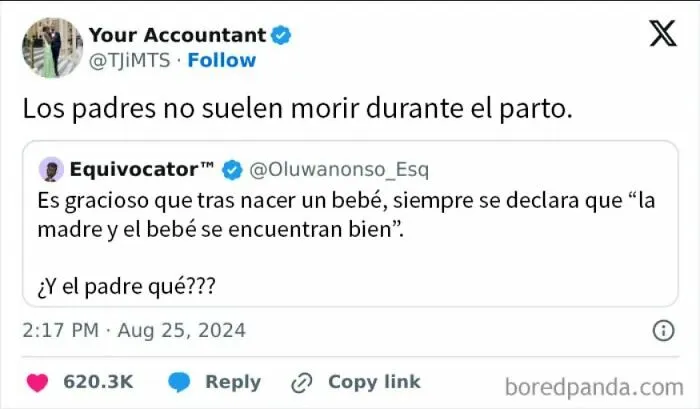 El parto debería centrarse en el padre, claramente