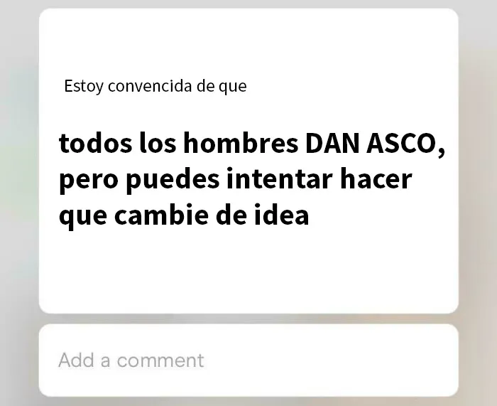 Todos los hombres dan asco