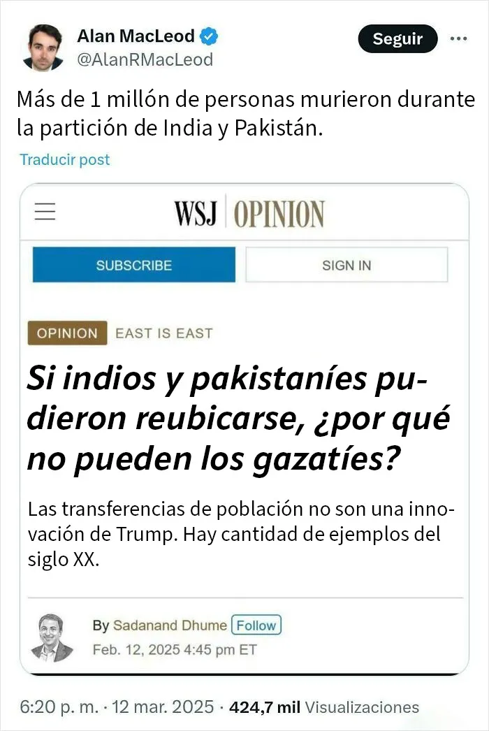 Intento de promover una limpieza étnica en el siglo 21