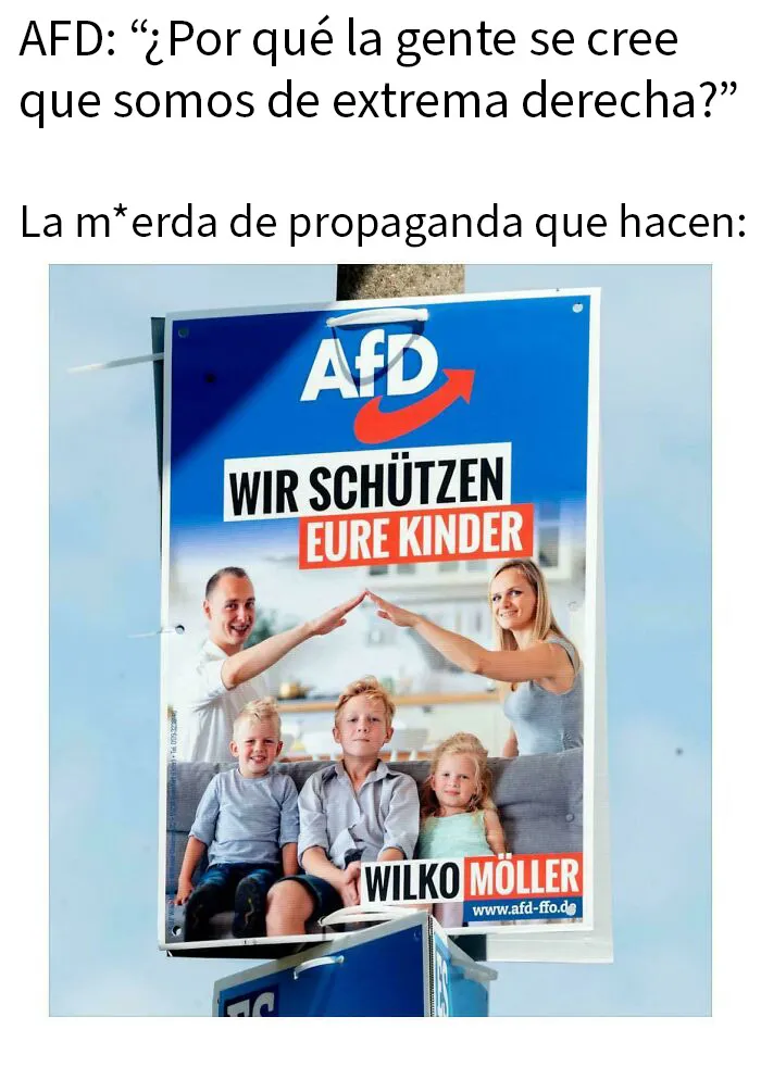 Intento de no parecer n*zis en un anuncio político