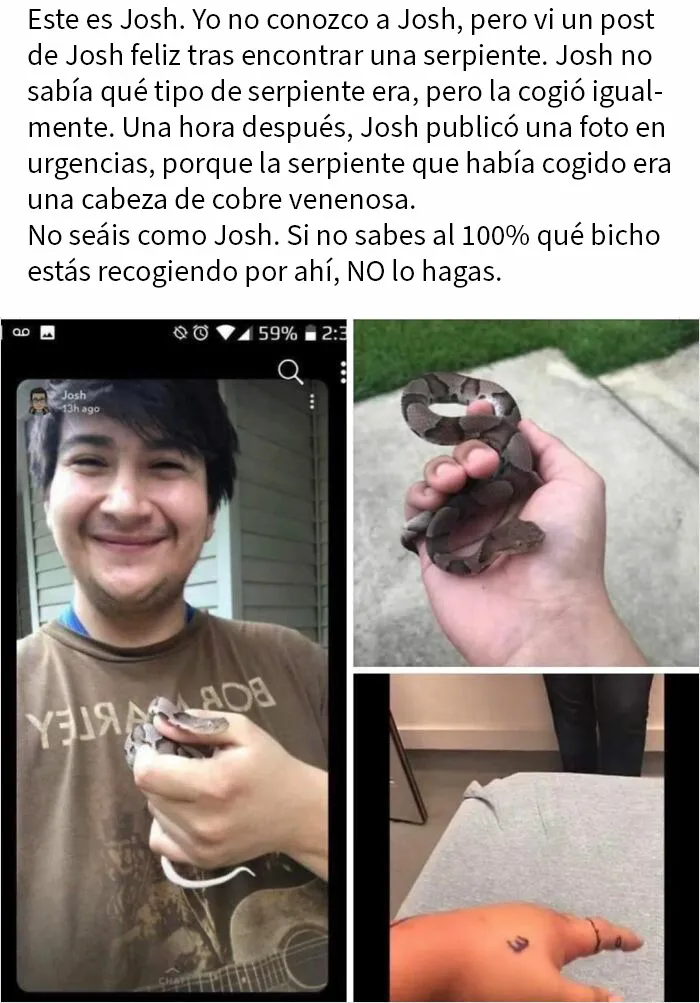 No seas como Josh