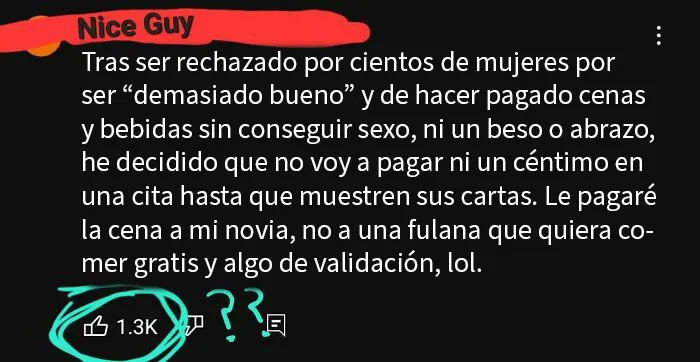 Incel a la vista