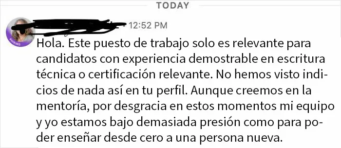 Me invitaron a una primera entrevista y fue genial