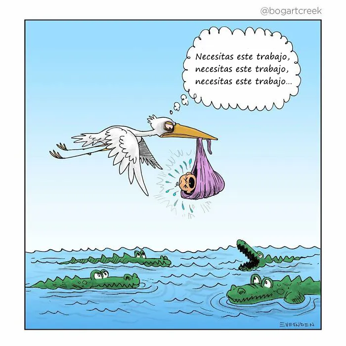 Estos cómics de Derek Evernden nos cuentan buenos chistes usando un solo panel (nuevas imágenes)