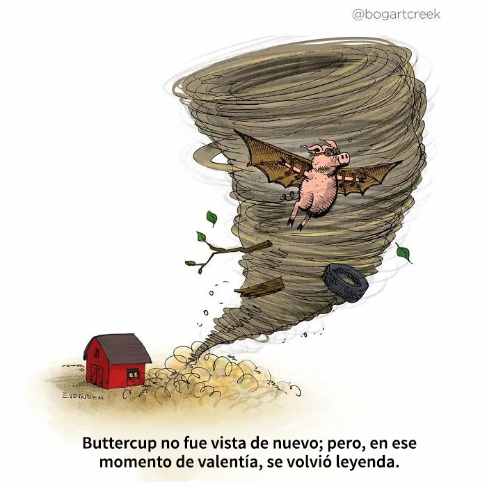 Estos cómics de Derek Evernden nos cuentan buenos chistes usando un solo panel (nuevas imágenes)