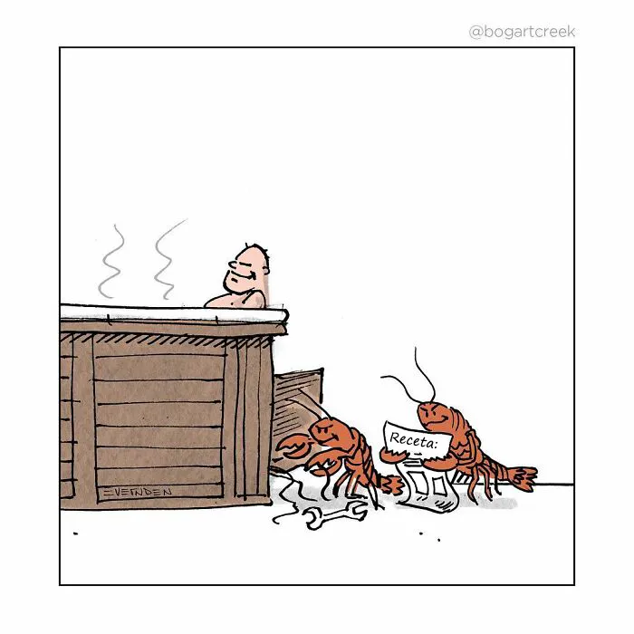 Estos cómics de Derek Evernden nos cuentan buenos chistes usando un solo panel (nuevas imágenes)