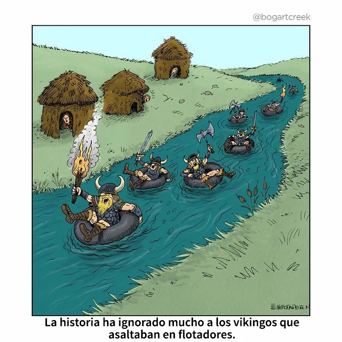 Estos cómics de Derek Evernden nos cuentan buenos chistes usando un solo panel (nuevas imágenes)