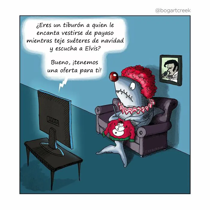 Estos cómics de Derek Evernden nos cuentan buenos chistes usando un solo panel (nuevas imágenes)