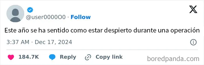 20 De los tuits más divertidos con los que acabó el año 2024