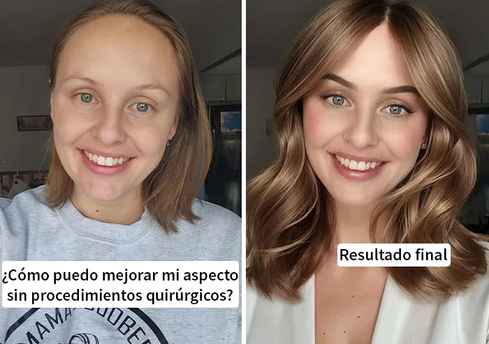 28 Fotos comparativas de cómo la gente podría verse mejor con cambios mínimos