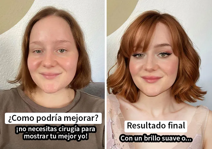 28 Fotos comparativas de cómo la gente podría verse mejor con cambios mínimos