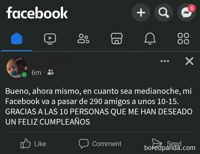 Pues ya no le voy a felicitar el cumpleaños más