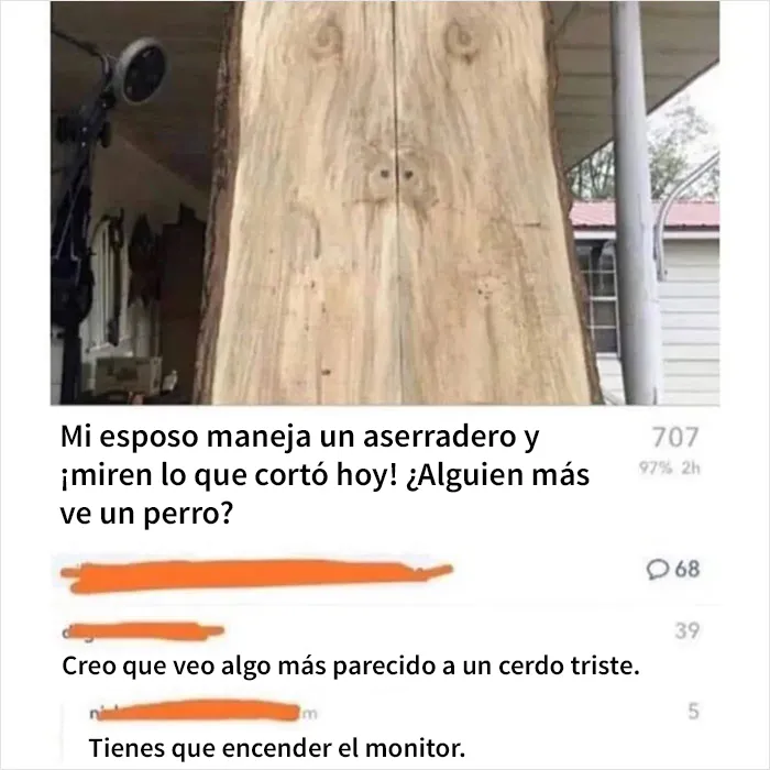 El reflejo traicionero