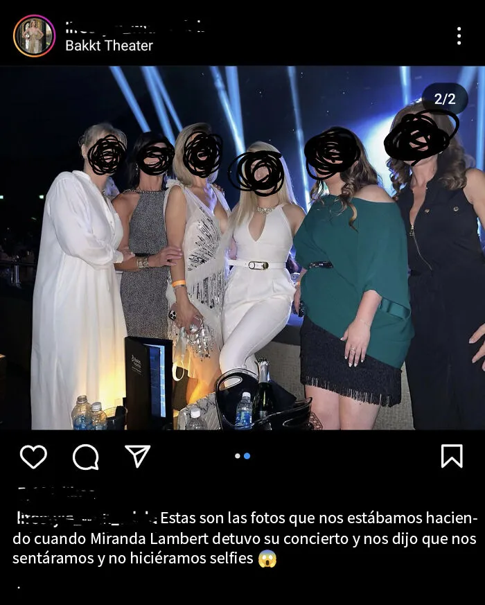 Interrumpiendo un concierto