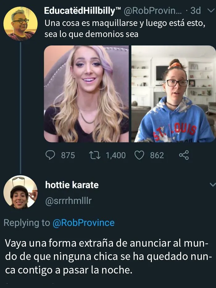 Como si el maquillaje y el peinado te convirtieran en otra persona