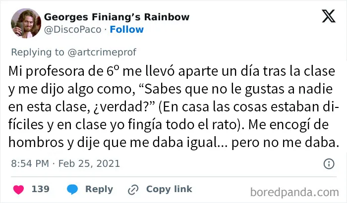 Qué cosa más despreciable que decir a un niño