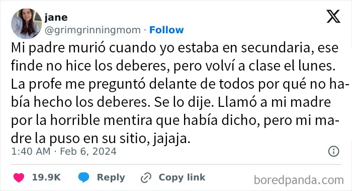 Qué terrible acusación