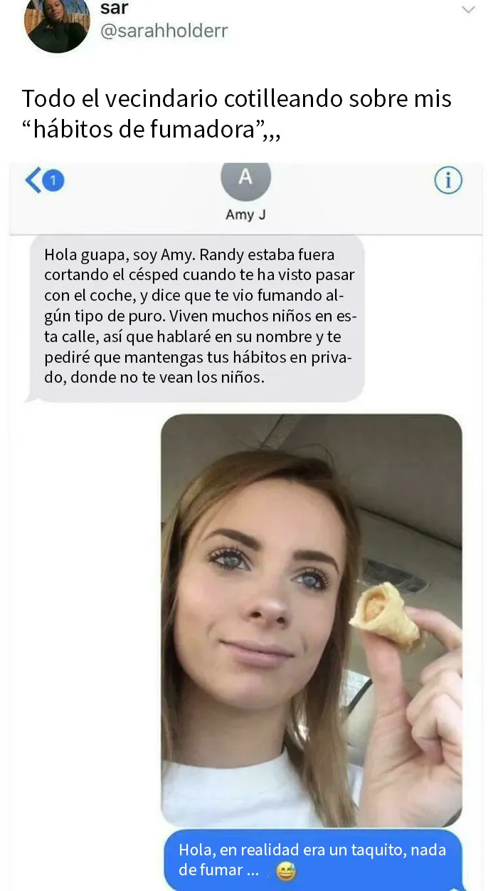 Intento de "fumar" en paz