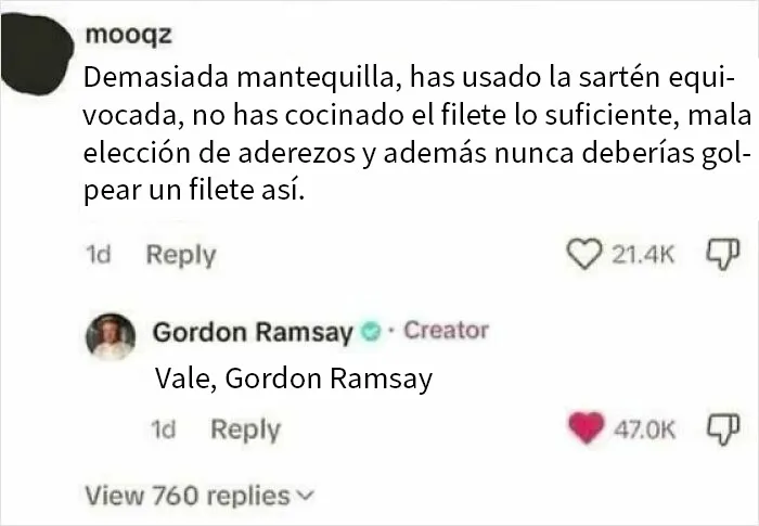 Buen trabajo, chef