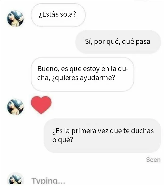 Su primera ducha
