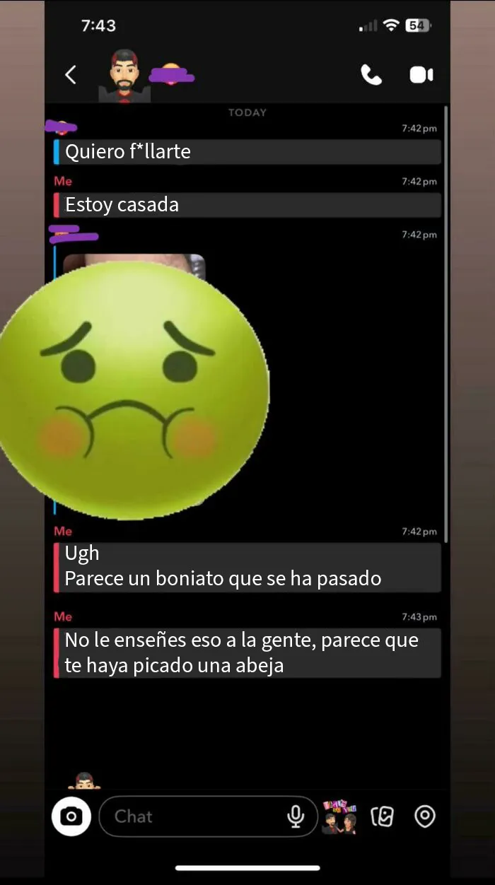 A los asquerosos les da igual si les dices que estás casada