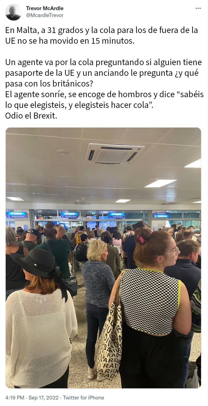 Elegisteis hacer cola