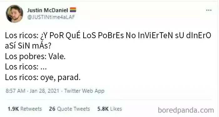 ¡Basta! ¡Solo nosotros debemos inflar los precios y manipular el mercado!