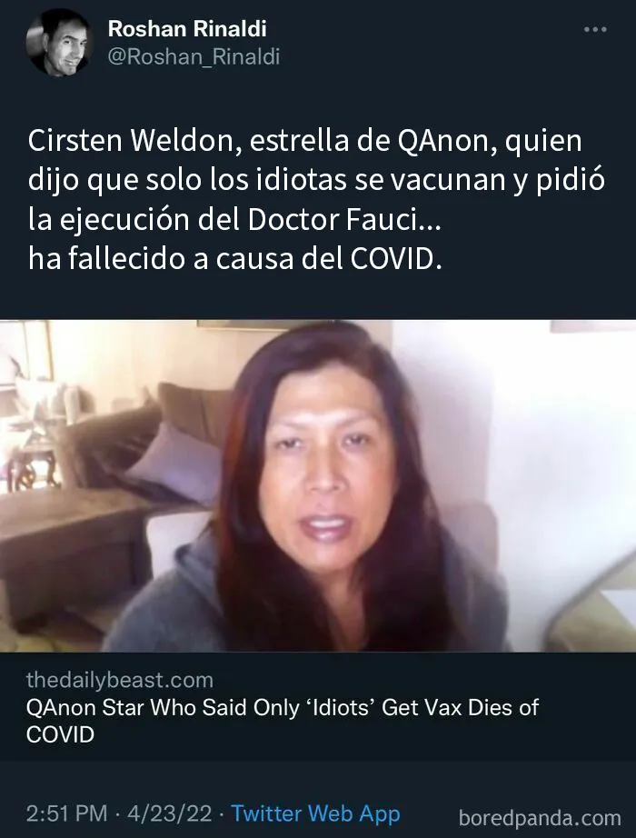 Resulta que la idiota era ella