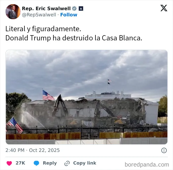 Intento de "no interferir con el edificio"