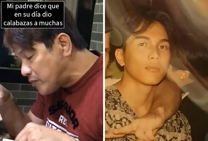 22 Padres que asombraron a sus hijos con sus fotos de juventud