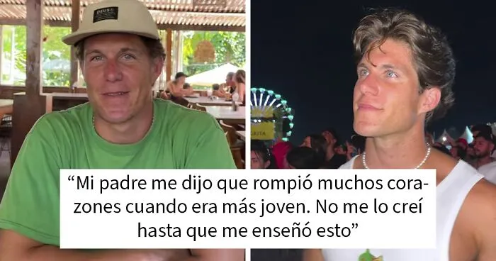 22 Padres que asombraron a sus hijos con sus fotos de juventud