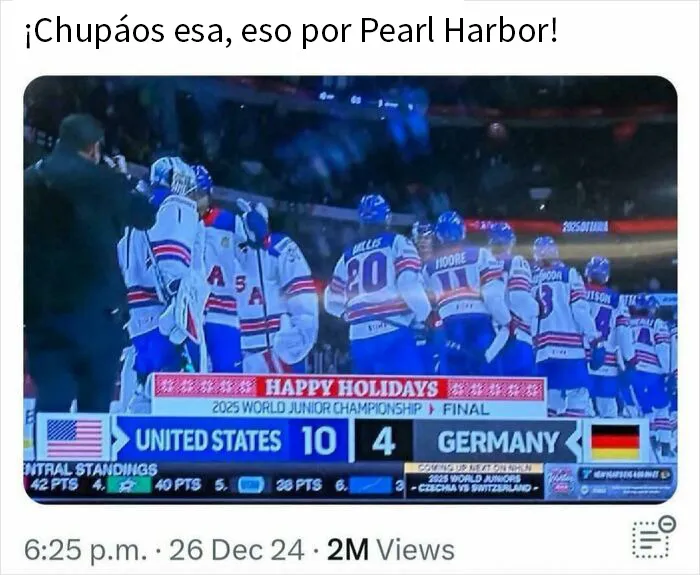 Se ve que Alemania hizo lo de Pearl Harbor