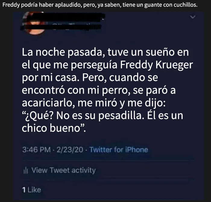 La gente nunca tiene sueños vívidos y graciosos