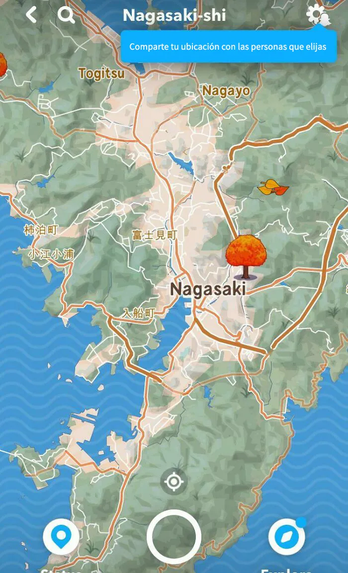 Snapchat decidió incluir árboles en su mapa
