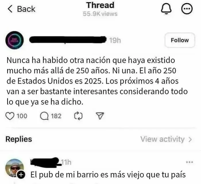 250 años es lo máximo para un país