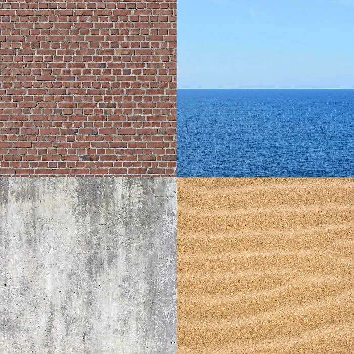 Esta imagen parece cuatro imágenes diferentes porque en realidad lo es