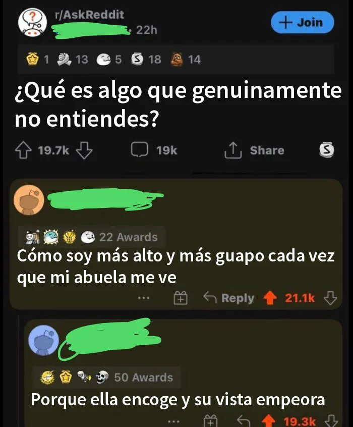 ¿Es eso cierto, abuela?