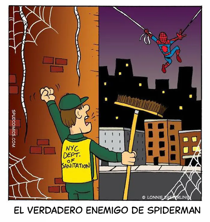 14 Cómics divertidos sobre superhéroes que se enfrentan a problemas cotidianos